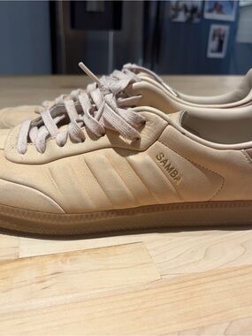 adidas Samba Low-Profile Sneakers in Beige